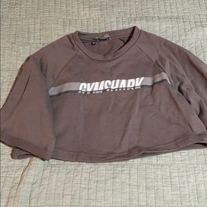 Gymshark cropped tank in slate lavender